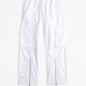 Abercrombie & Fitch White Wide Leg Pants